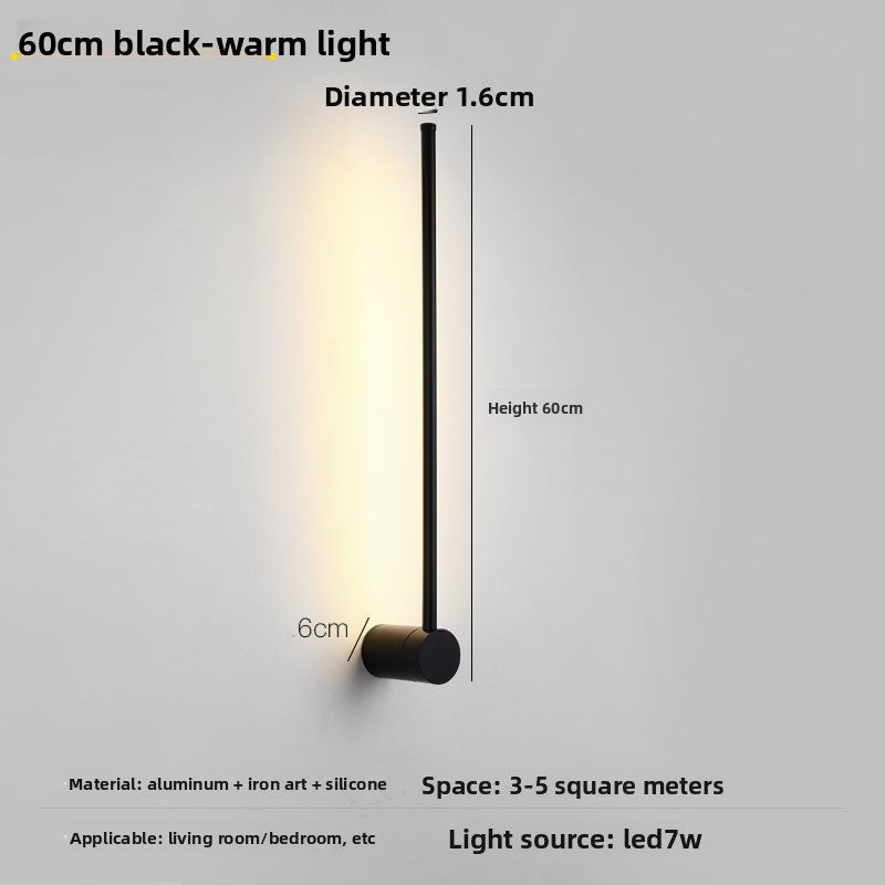 Wall-mounted light fixture with dimensions and specifications on a gray background