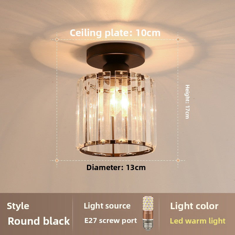 Ceiling light fixture with dimensions and specifications on a neutral background