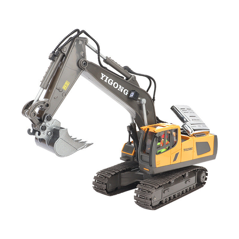 YIGONG toy excavator on a white background