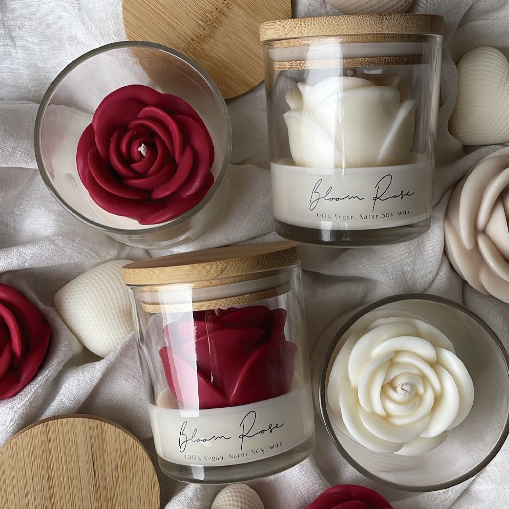 Rose Candle - iorahome