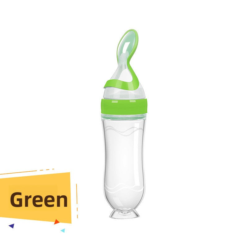 Silicone baby food feeding bottle - iorahome