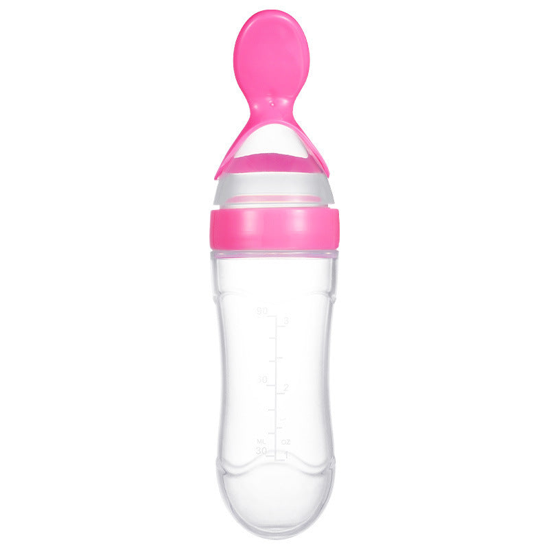 Silicone baby food feeding bottle - iorahome