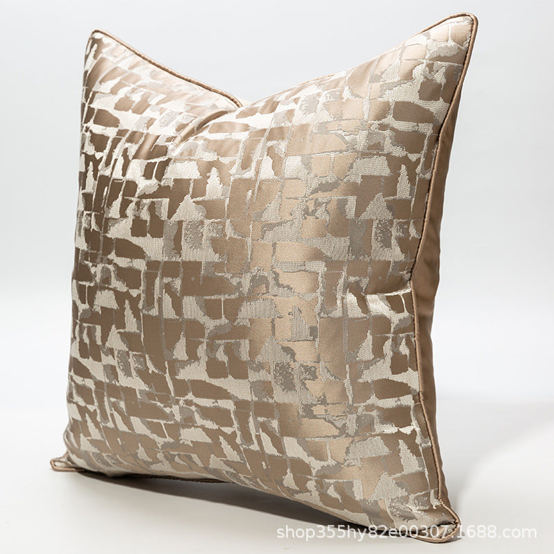 Patterned pillow on a white background