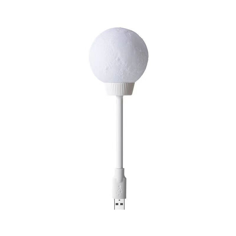 White USB light bulb on a white background