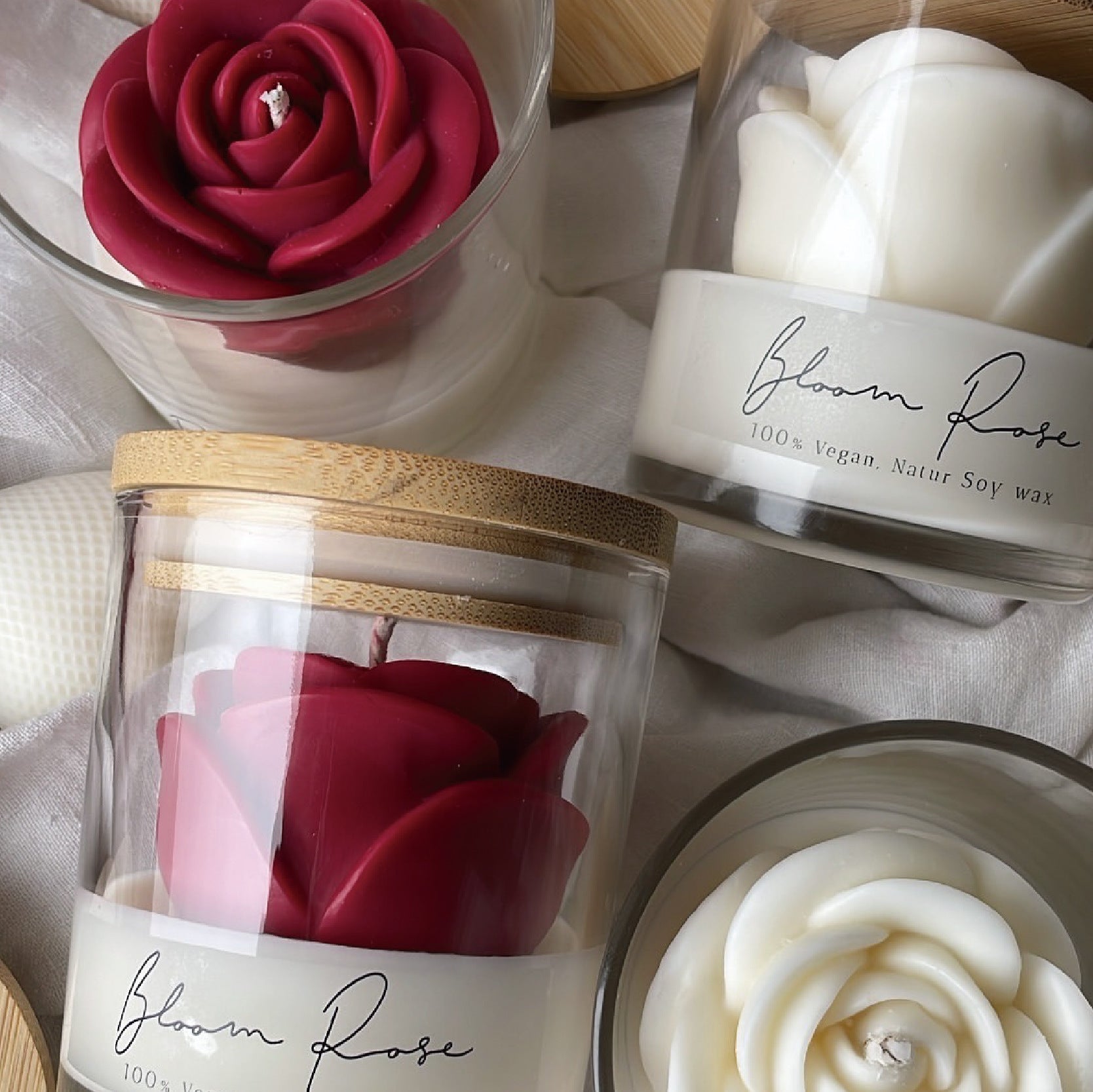 Rose Candle - iorahome