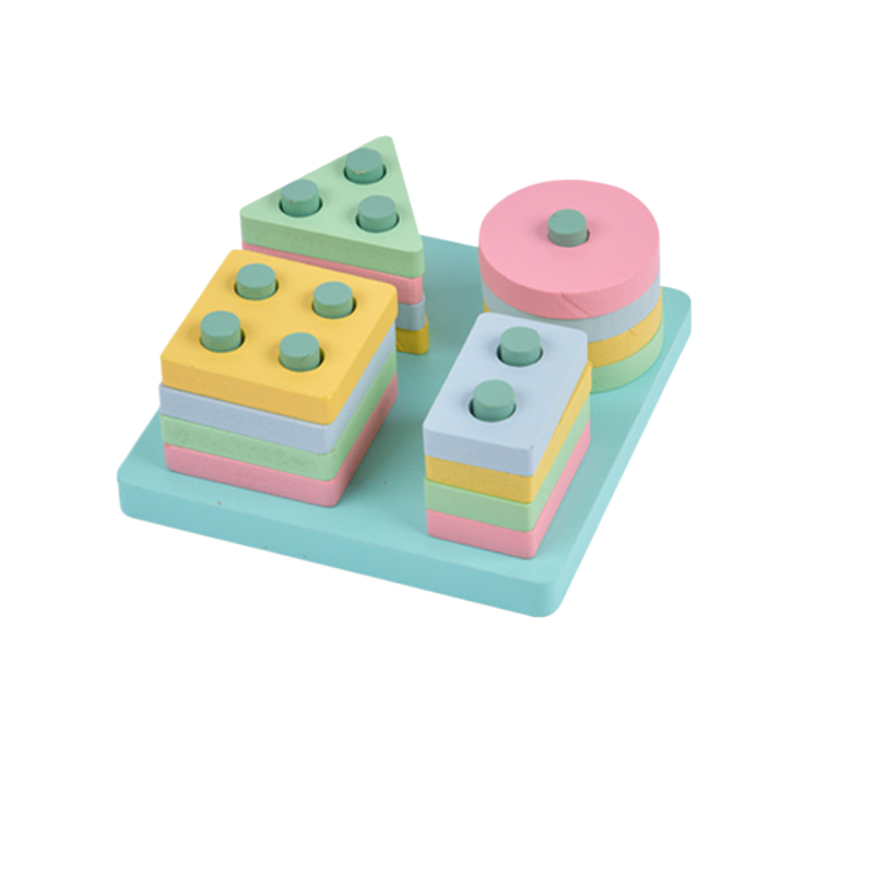 Pastel-colored geometric