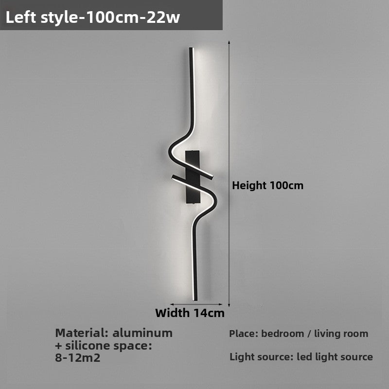 Wall-mounted light fixture with dimensions and specifications on a gray background