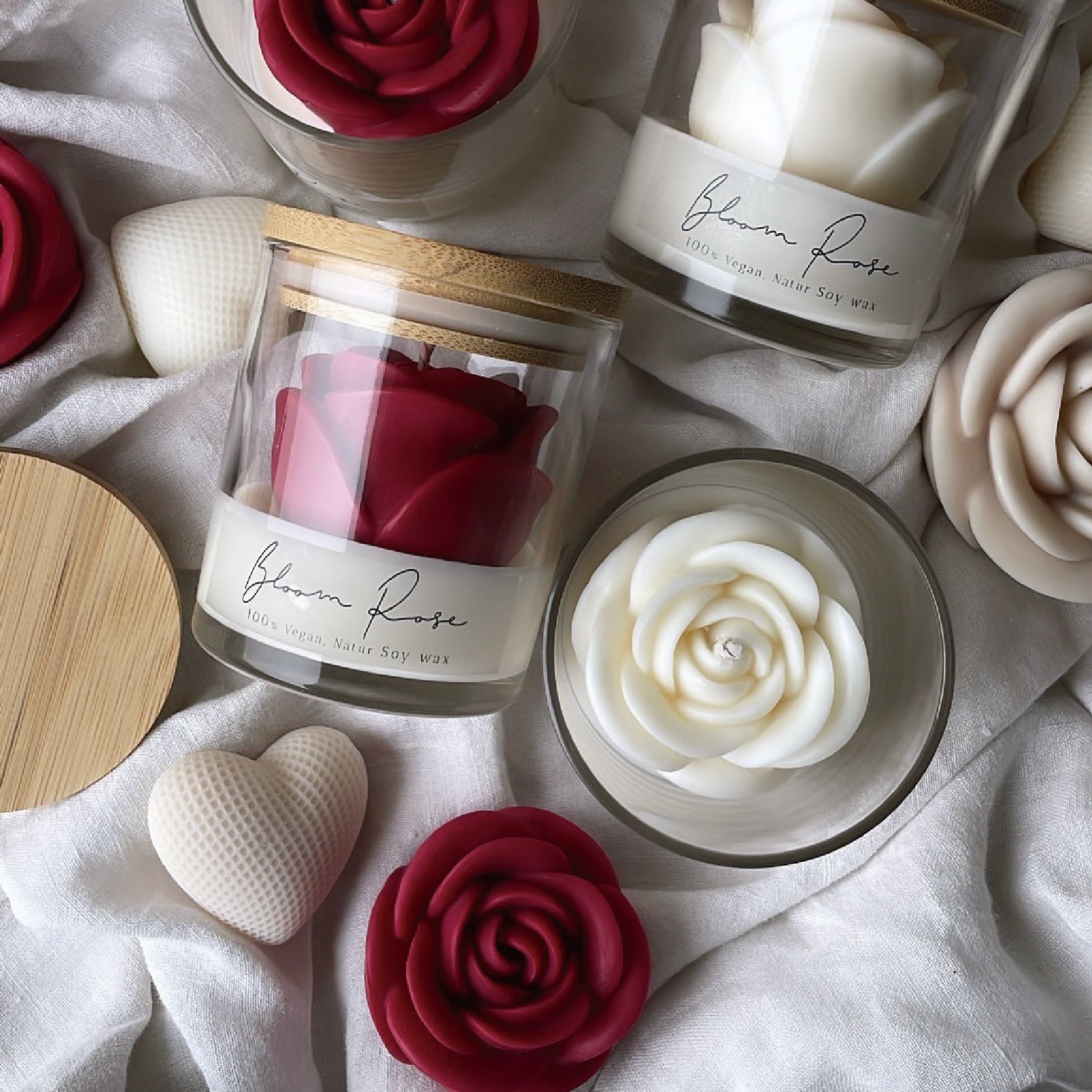 Rose Candle - iorahome