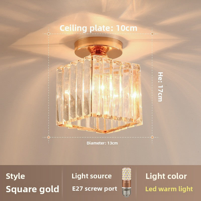 Ceiling light fixture with dimensions and specifications on a neutral background