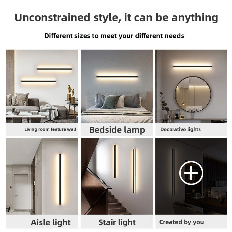 Various lighting fixtures in different settings with text about customizable styles.