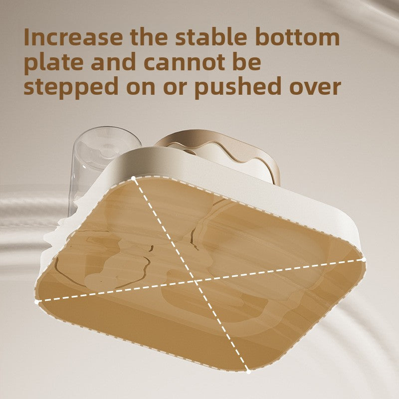 Wooden product with a stable bottom plate on a neutral background