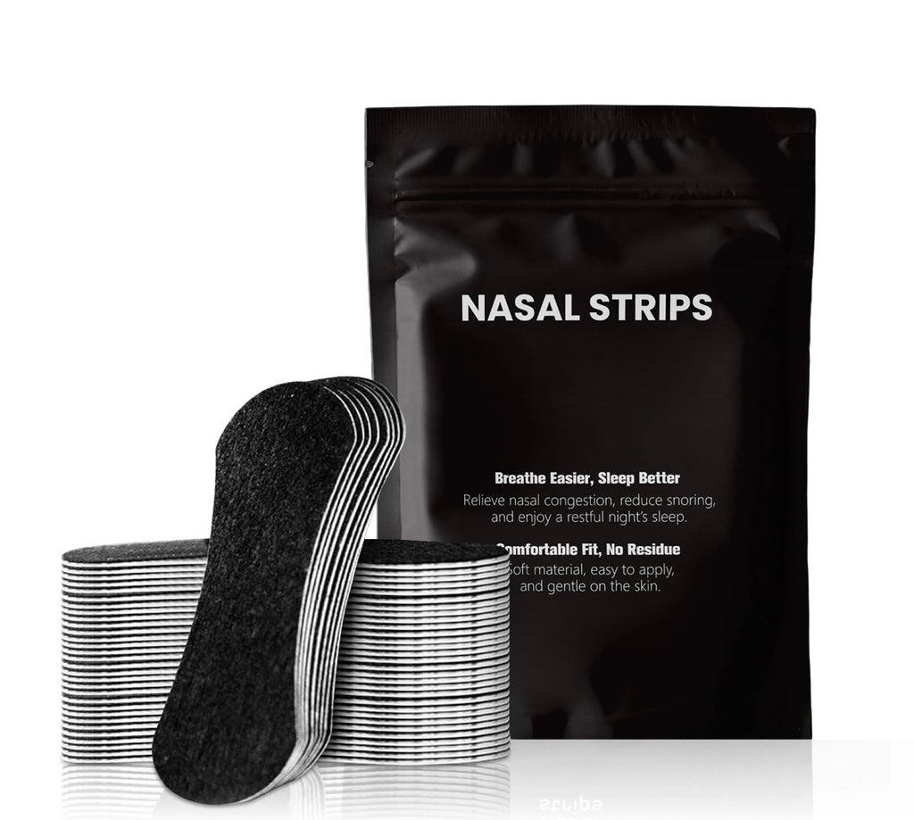 Nasal strips with packaging on a white background