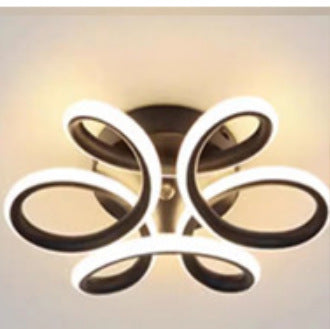 Modern ceiling light fixture with a minimalist design on a white background