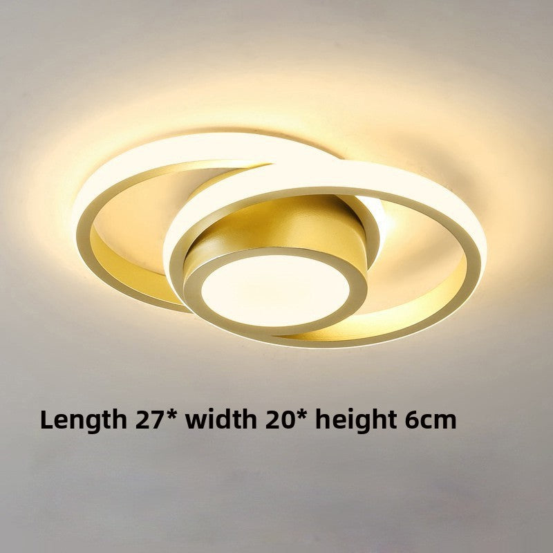 Ceiling light fixture with dimensions on a plain background