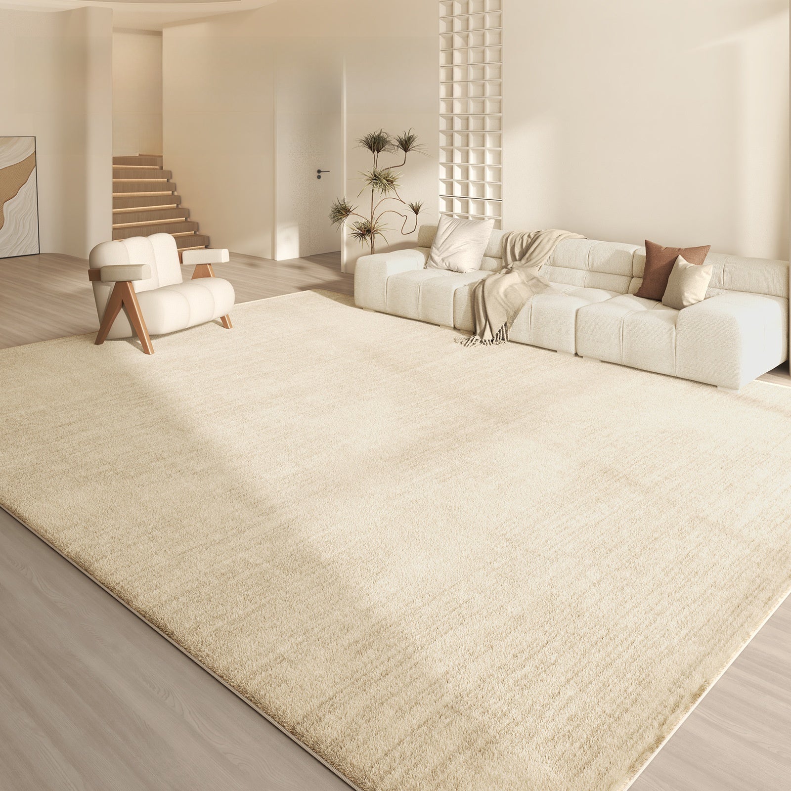 Cream Style Soft Carpet for Living Room - iorahome